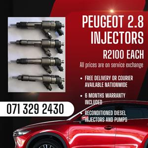 PEUGEOT 2.8 INJECTORS FOR SALE WITH WARRANTY 