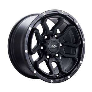 18″ A-Line Dakar 6/139 Satin Black Alloy Wheels