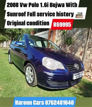  2008 VW Polo 1.6i with Sunroof Full service history