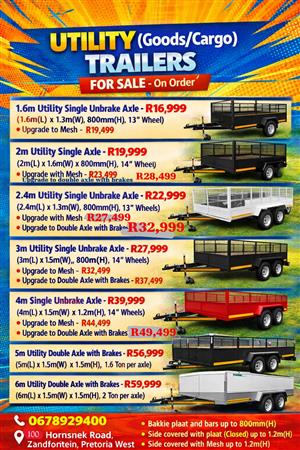 Utility Trailers for sale