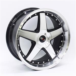 17″ Racing Hart Ratzinger 4×100 & 4×108 Gloss Black Machine Face Wheels