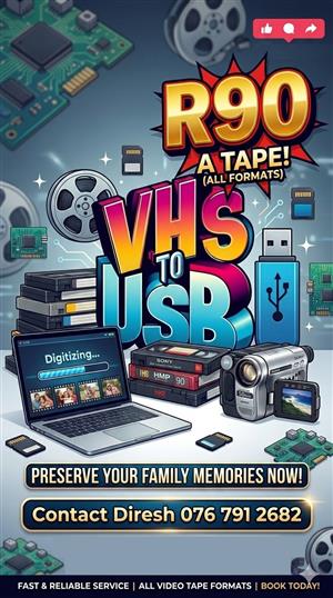 Convert your old vhs tapes to USB 