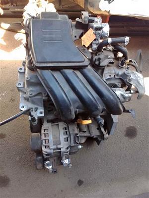 2012 Nissan Micra 1.2 eng code HR12 complete engine still running good