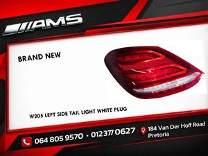 New Mercedes W205 Left Tail Light (White Plug)