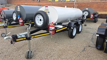 2000L Stainless Steel mobile tank trailer 