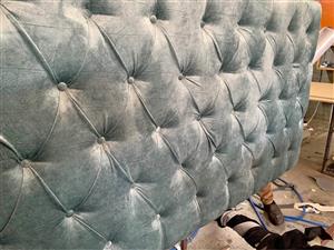 Queen  headboard  pedestals and storage box on special 