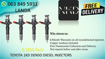 TOYOTA 1KD DIESEL INJECTORS FOR SALE IN PRETORIA NORTH GAUTENG 