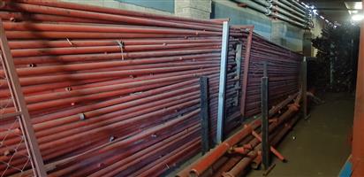 Red sprinkler pipes