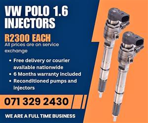 VW POLO 1.6 INJECTORS FOR SALE WITH WARRANTY