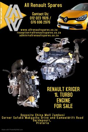 Renault Kiger 1L Turbo Used Engine for Sale