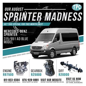 Mercedes-Benz Sprinter 315/651 Ad Blue Model Parts