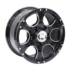 15″ GR5911 5/139 Black Machine Edge alloy Wheels