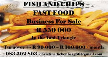 Fish and Chips Franchise Business for sale in the Vaal Triangle