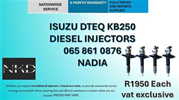 ISUZU DTEQ KB250 DIESEL INJECTORS FOR SALE -RECONDITIONED AND NEW