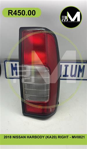 2018 NISSAN HARDBODY (KA20) RIGHT AND LEFT TAILLIGHTS - MV0821  