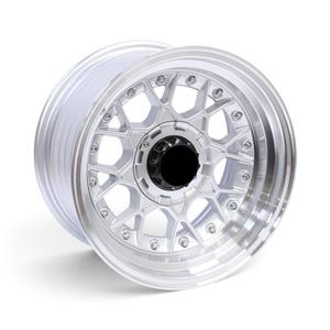 15″ M8946 4×100 & 4×114 Silver Polish Alloy Wheels