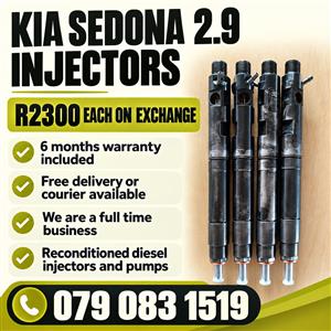 KIA SEDONA 2.9 INJECTORS FOR SALE WITH WARRANTY 