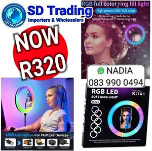 RGB LED Soft Ring Light with Tripod Stand MJ26