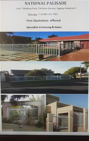 Palisade Fencing and gates