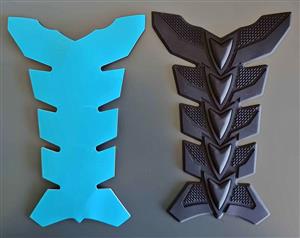 Motorcycle black tank pads