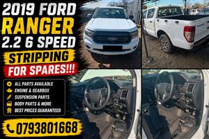 2019 FORD RANGER 2.2 6 SPEED. STRIPPING FOR SPARES!!!
