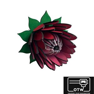 Protea Flower Open Painted