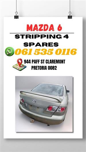 Mazda 6 stripping for spares Call   