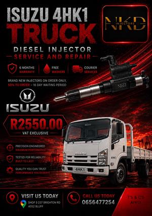 Service_your_Isuzu_4HK1_Truck_Diesel_Injectors_NKD