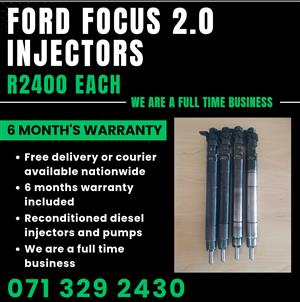 FORD FOCUS 2.0 INJECTORS FOR SALE WITH WARRANTY 