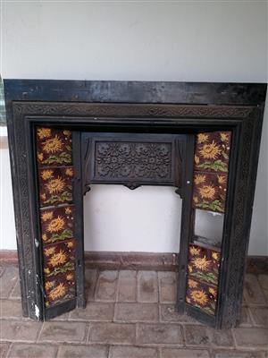 Antique Cast Iron Fireplace