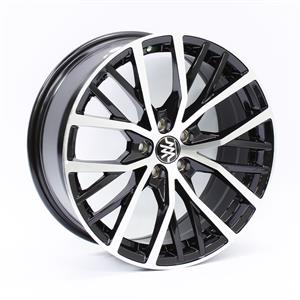 17″ BK952 5/100 Black Machine face Alloy Wheels