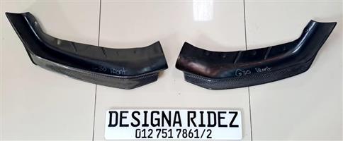 BMW G30 5-SERIES FRONT BUMPER CARBON FIBRE SPLITTERS NEW AVAILABLE 