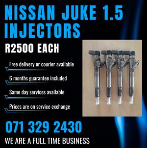 NISSAN JUKE 1.5 INJECTORS FOR SALE WITH WARRANTY 