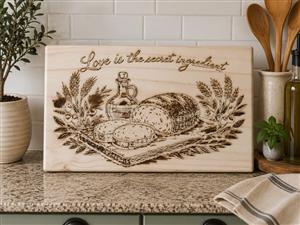 Custom made engraved cutting boards
