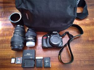 Nikon D3100 digital camera and accessories 