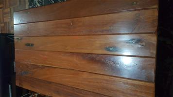 Sleeper wood coffee table