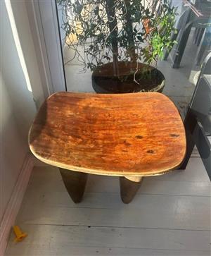 Solid wood bench / decor piece. Size Length 62cm by width 50cm height 50cm Good condition.