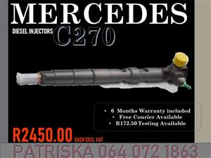 Mercedes C270 Diesel injectors for sale on service exchange and same day service