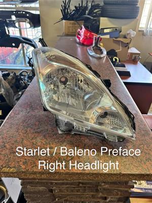 Starlet / Baleno Preface Right Headlight
