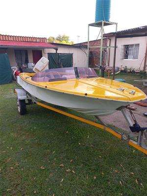Small 4 seater leisure boat - 50hp Evinrude - Read description for more info -Da