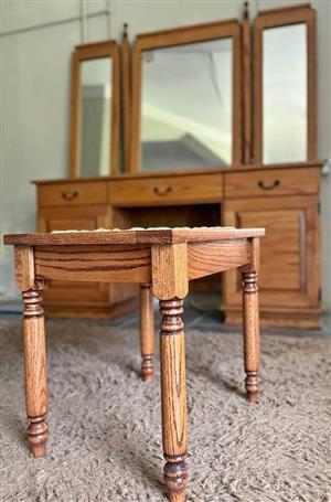 Solid Oak Vanity Dressing Set – Pretoria Collection
