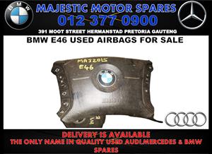 Bmw E46 used steering wheel airbags for sale 