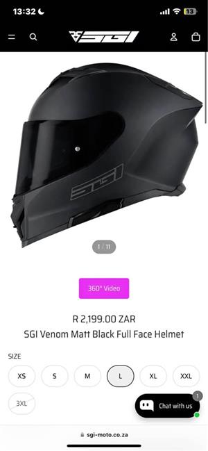 Sgi motorbike helmet  new in box 280 Steve Biko road  Gezina  Pretoria  Wattsup 