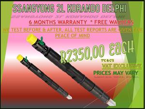 Delphi Ssangyong 2l Korando Diesel Injectors