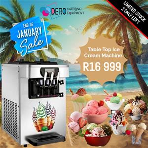 ICE CREAM MACHINE ON PROMOTION RIGHT NOW ONLY 2 LEFT IN STOCK 