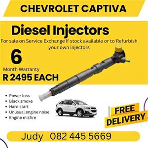 Chevrolet Captiva Diesel injector for sale on service exchange or to recon