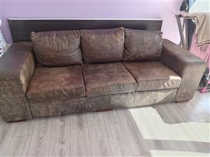 5 seater genuine leather couch