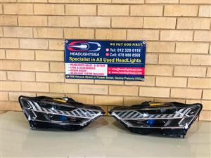 Audi A7/S7/RS7 C8 left and right side Matrix LED xenon Laser headlights