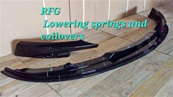 Bmw e90 msport facelift gloss black front spoiler