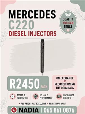 MERCEDES C220 DIESEL INJECTORS FOR SALE